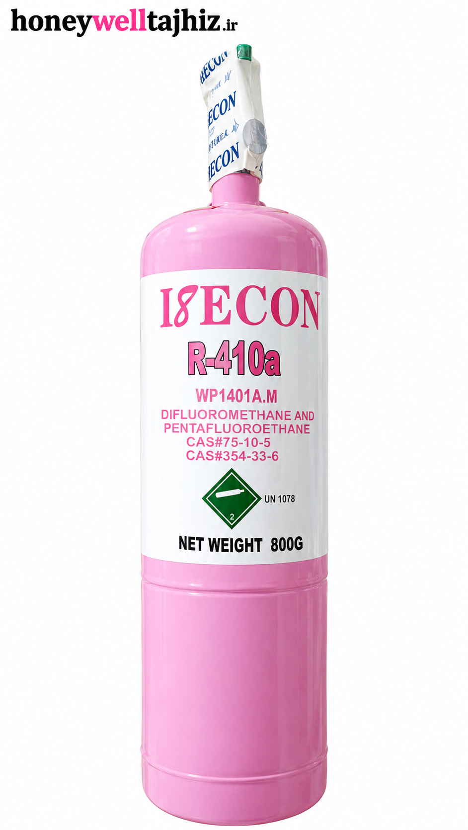 گاز R410a ایسکون شیردار 800 گرمی خالص