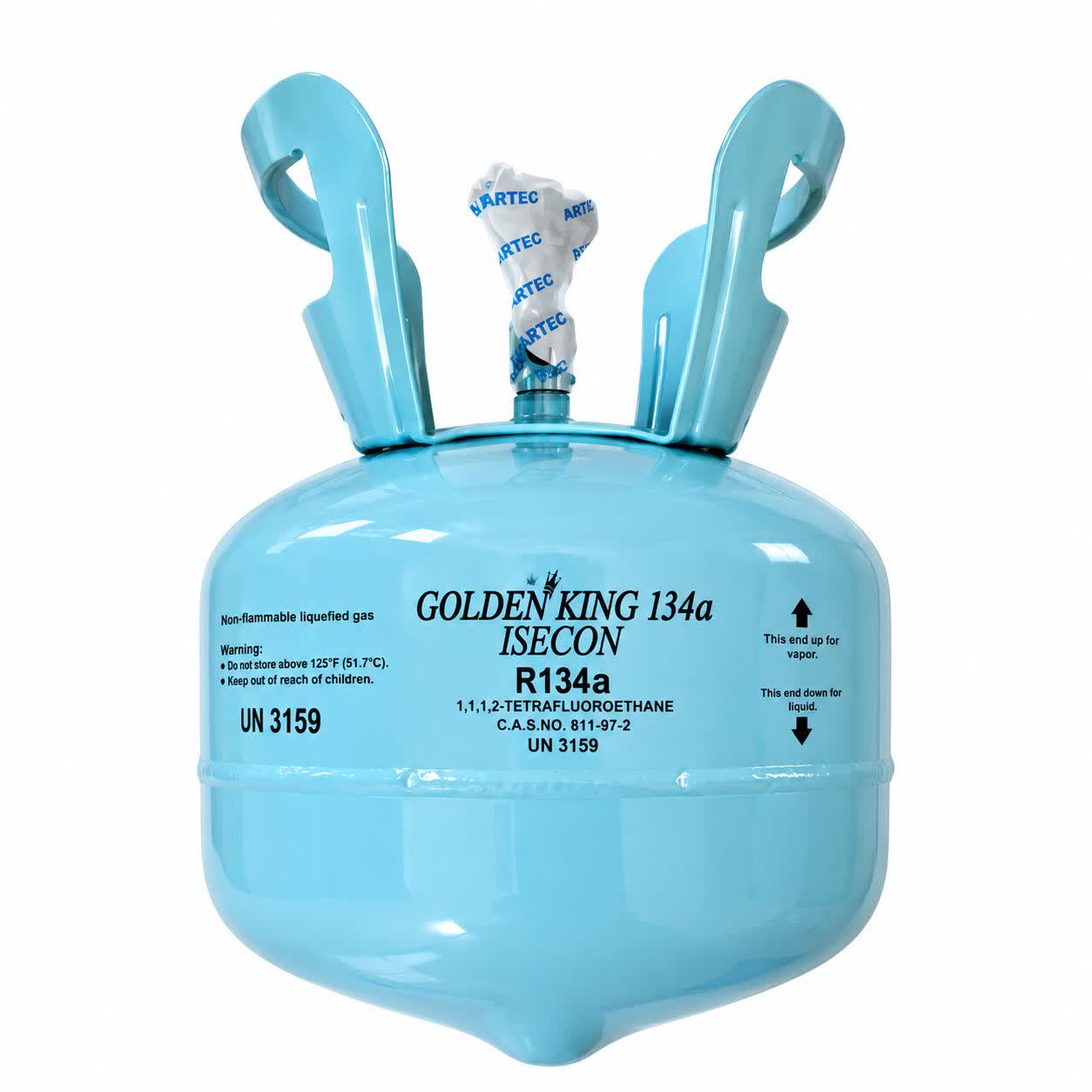 گاز R134a  گلدن کینگ ایسکون ۳ کیلو ۴۰۰ گرمی خالص