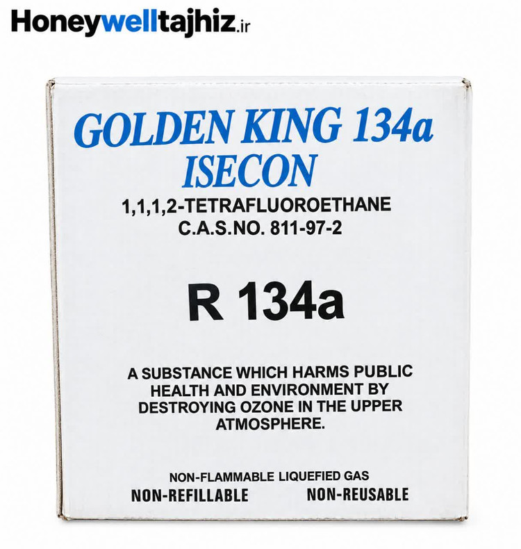 گاز R134a گلدن کینگ ایسکون ۳ کیلو ۴۰۰ گرمی خالص