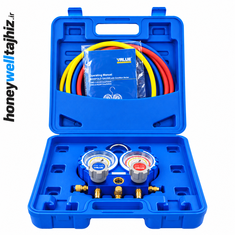 منیفولد گیج دوقلو ولئو مدل VMG-2-R22-B