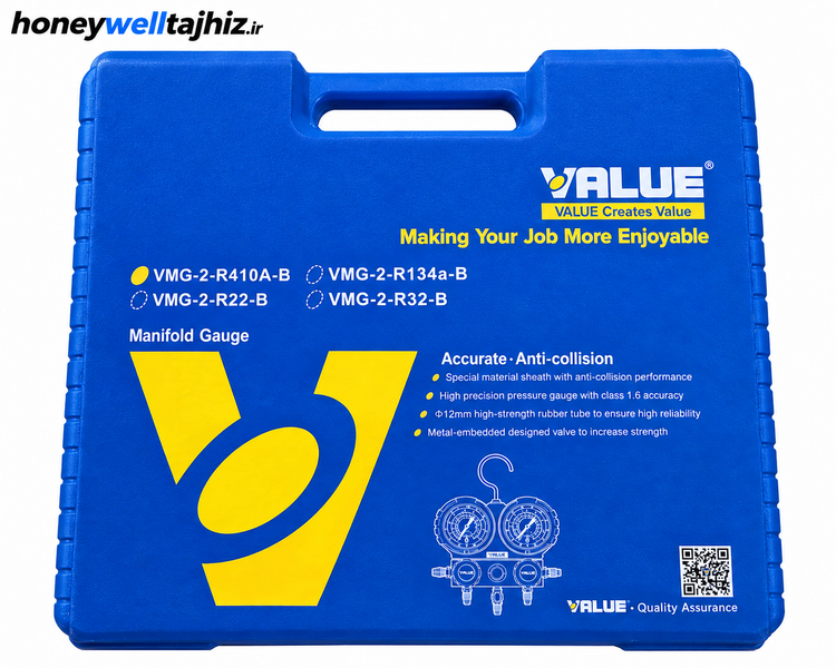 منیفولد گیج دوقلو ولئو مدل VMG-2-R410A-B