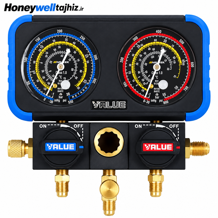 منیفولد گیج دوقلو ولئو مدل VRM-2-B0501
