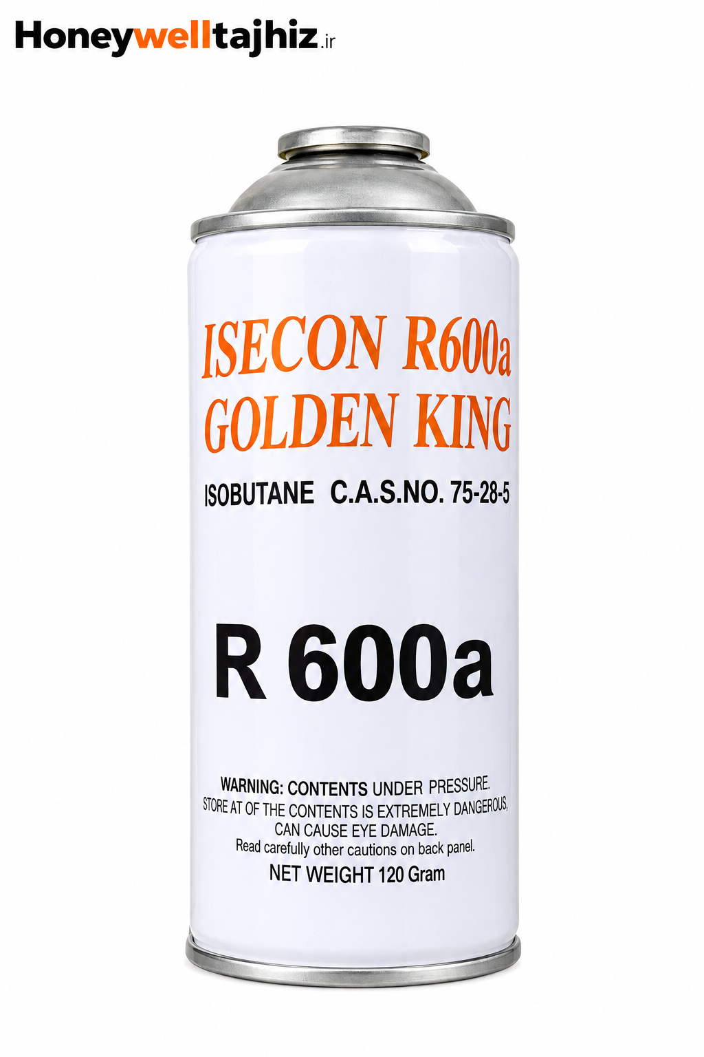 گاز R600a  گلدن کینگ ایسکون 120 گرمی خالص